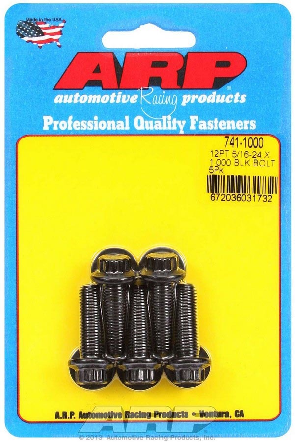 Auto Racing Products Automotive Hardware Bolt Kit - 12pt. (5) 5/16-24 x 1.000 741-1000
