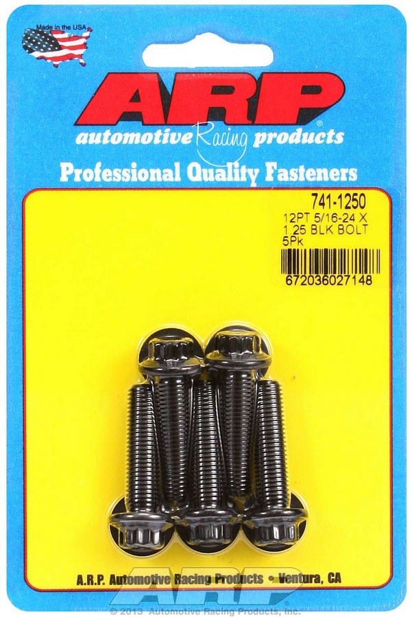Auto Racing Products Automotive Hardware Bolt Kit - 12pt. (5) 5/16-24 x 1.250 741-1250