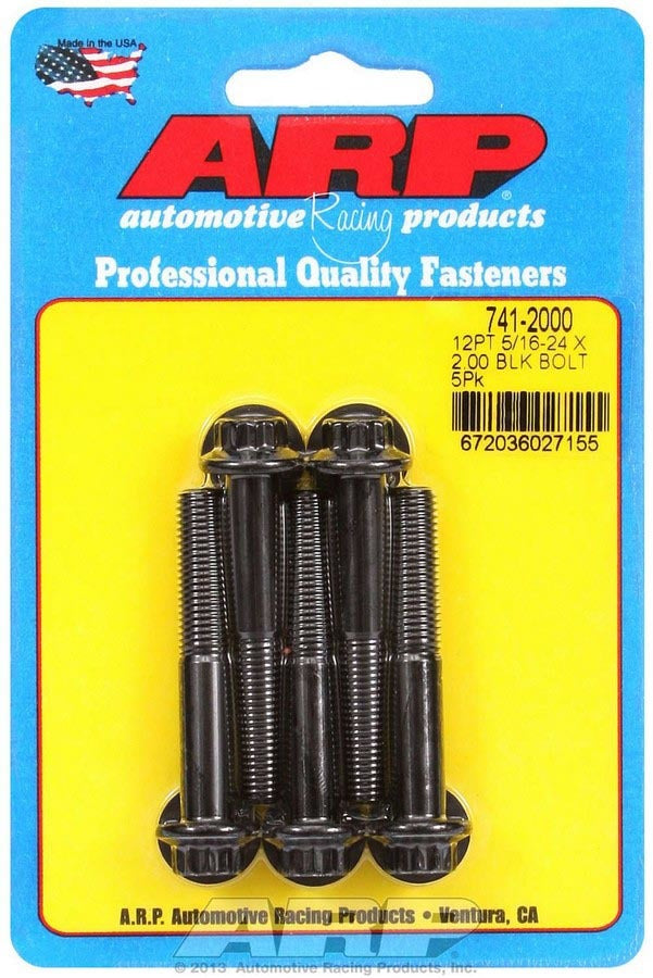 Auto Racing Products Automotive Hardware Bolt Kit - 12pt. (5) 5/16-24 x 2.000 741-2000