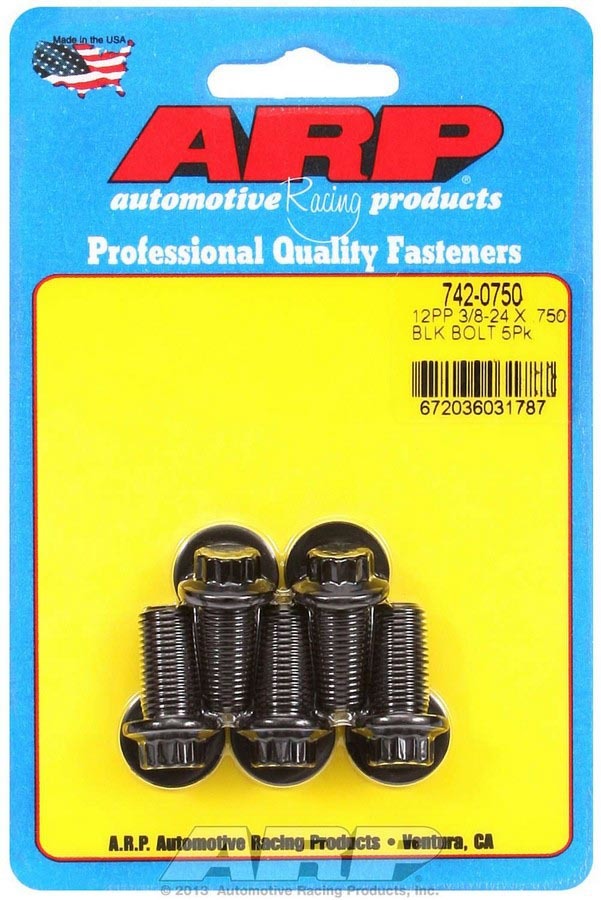 Auto Racing Products Automotive Hardware Bolt Kit - 12pt. (5) 3/8-24 x .750 742-0750