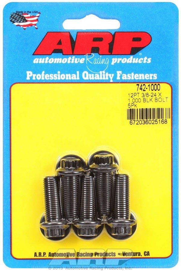 Auto Racing Products Automotive Hardware Bolt Kit - 12pt. (5) 3/8-24 x 1.000 742-1000