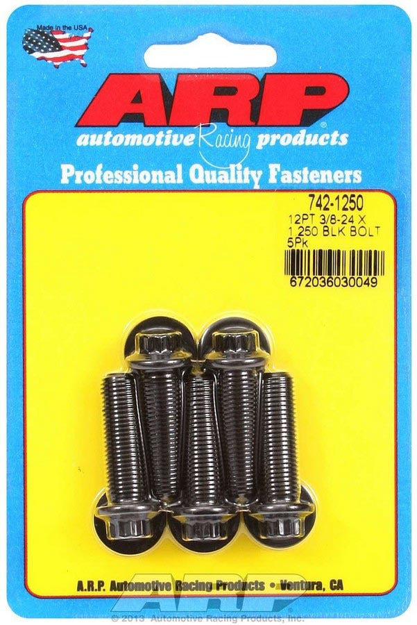 Auto Racing Products Automotive Hardware Bolt Kit - 12pt. (5) 3/8-24 x 1.250 742-1250
