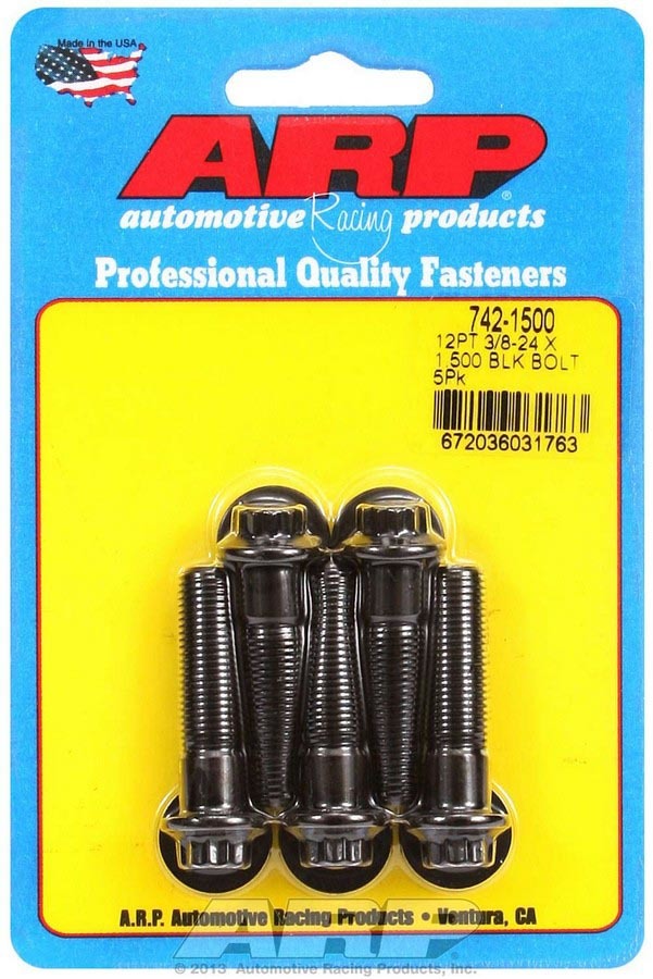 Auto Racing Products Automotive Hardware Bolt Kit - 12pt. (5) 3/8-24 x 1.500 742-1500