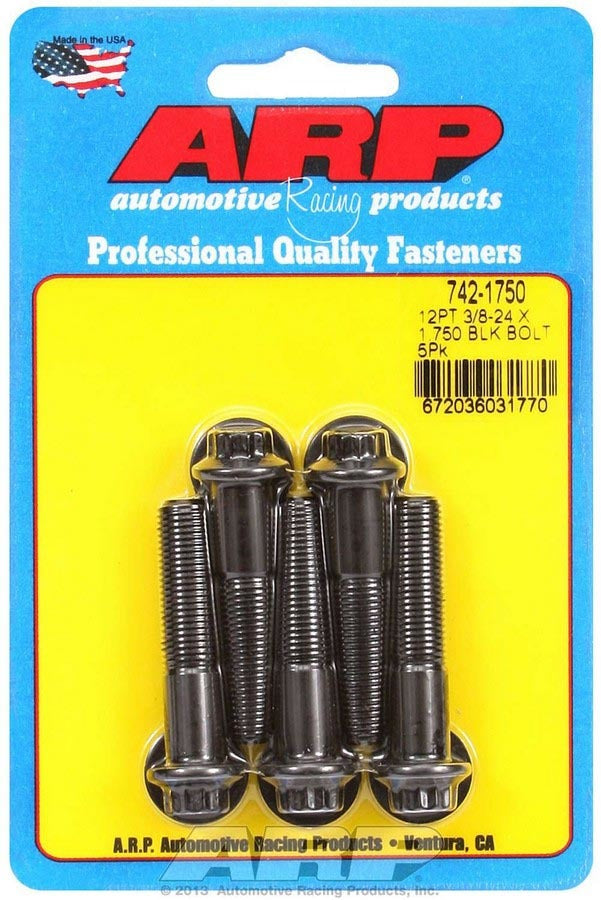 Auto Racing Products Automotive Hardware Bolt Kit - 12pt. (5) 3/8-24 x 1.750 742-1750