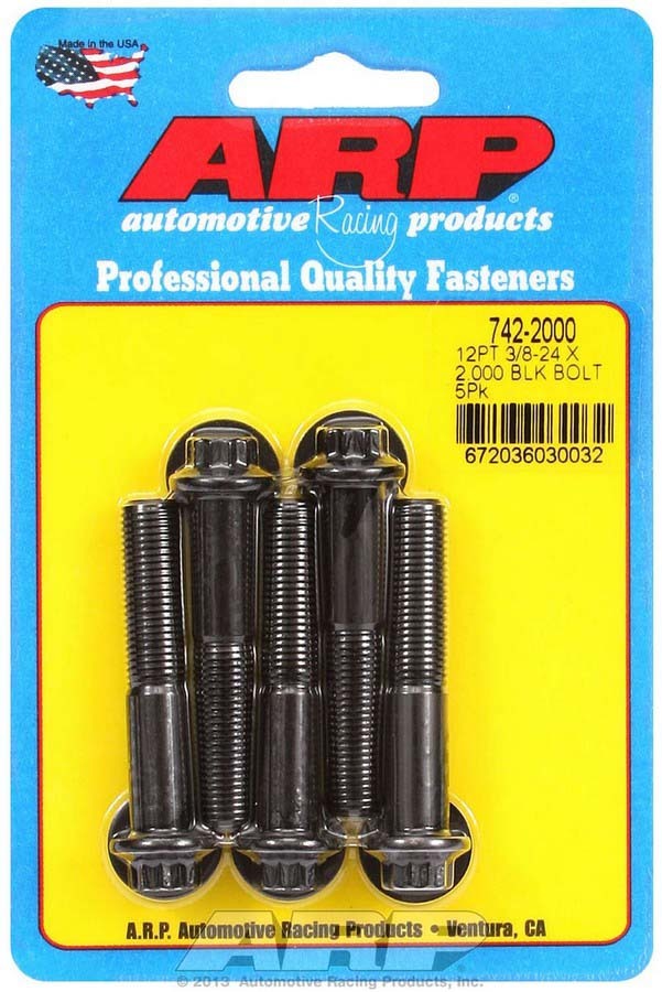Auto Racing Products Automotive Hardware Bolt Kit - 12pt. (5) 3/8-24 x 2.000 742-2000
