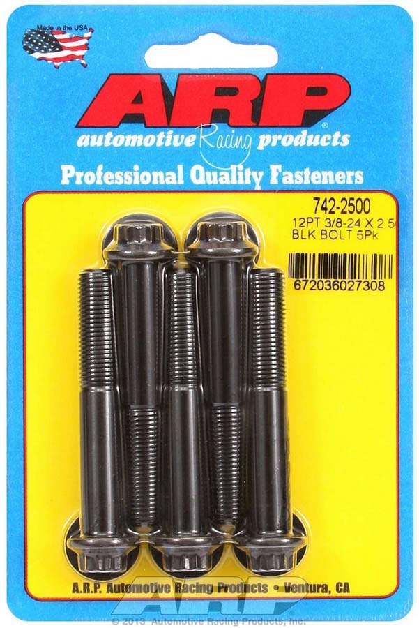 Auto Racing Products Automotive Hardware Bolt Kit - 12pt. (5) 3/8-24 x 2.500 742-2500