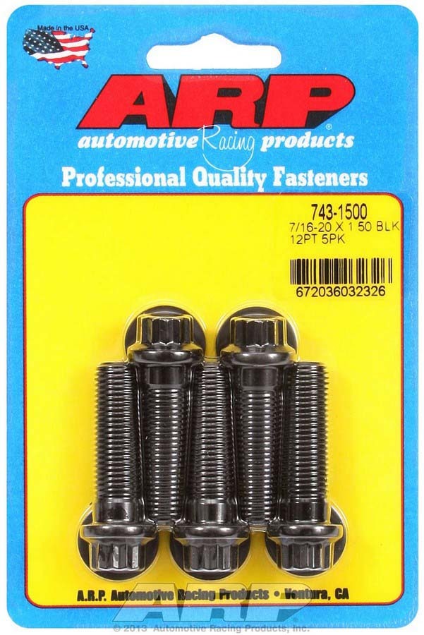 Auto Racing Products Automotive Hardware Bolt Kit - 12pt. (5) 7/16-20 x 1.500 743-1500