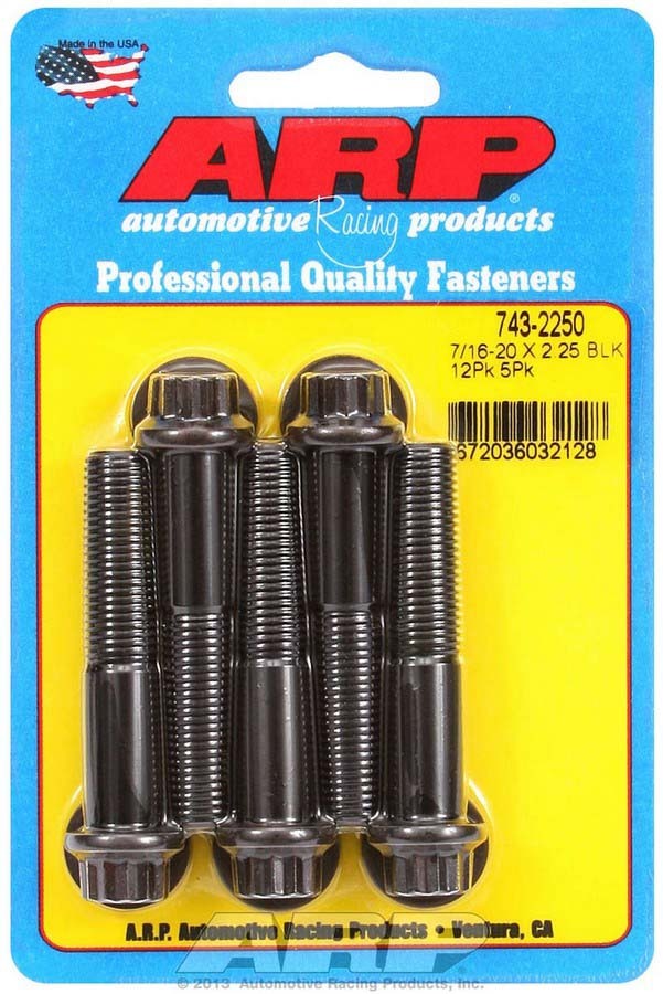 Auto Racing Products Automotive Hardware Bolt Kit - 12pt. (5) 7/16-20 x 2.250 743-2250