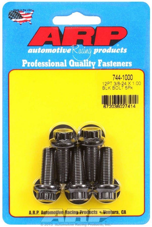 Auto Racing Products Automotive Hardware Bolt Kit - 12pt. (5) 3/8-24 x 1.000 744-1000