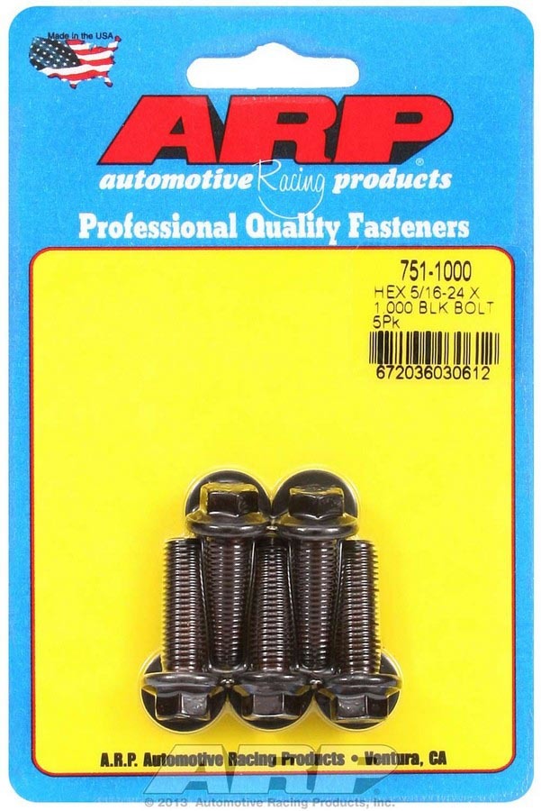 Auto Racing Products Automotive Hardware Bolt Kit - 6pt. (5) 5/16-24 x 1.000 751-1000