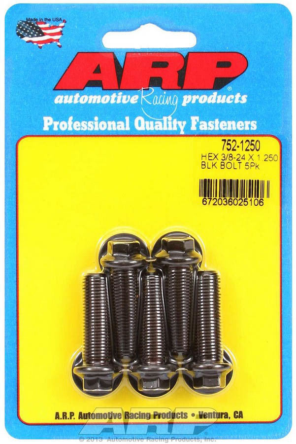 Auto Racing Products Automotive Hardware Bolt Kit - 6pt. (5) 3/8-24 x 1.250 752-1250