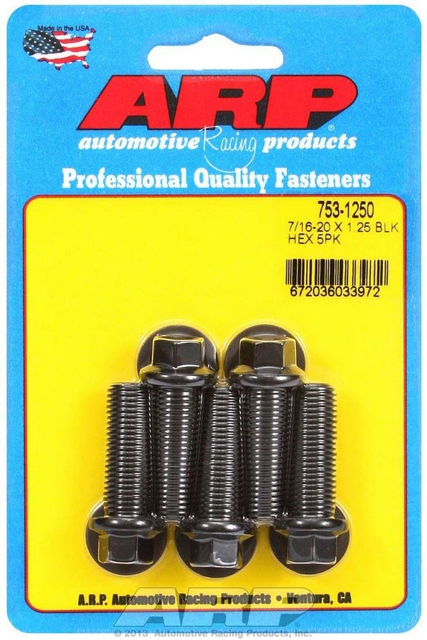 Auto Racing Products Automotive Hardware Bolt Kit - 6pt. (5) 7/16-20 x 1.250 753-1250