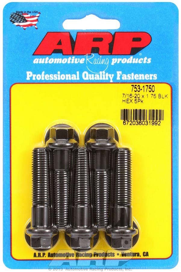 Auto Racing Products Automotive Hardware Bolt Kit - 6pt. (5) 7/16-20 x 1.750 753-1750
