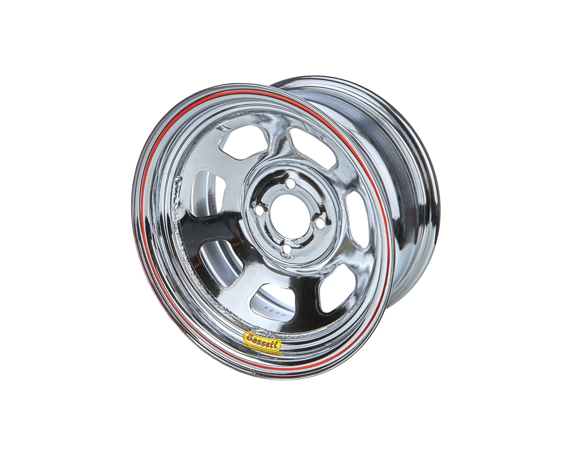 Bassett Wheel Accessory Wheel 14x7 D Hole 4x 100MM 3in Chrome 47SH3C