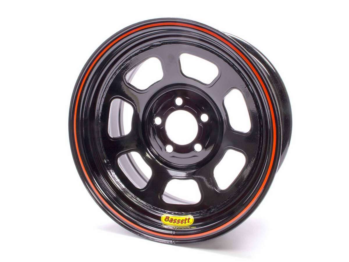 Bassett Wheel Accessory 14x7 5x100mm 4in BS D-Hole Light Black 47SN4