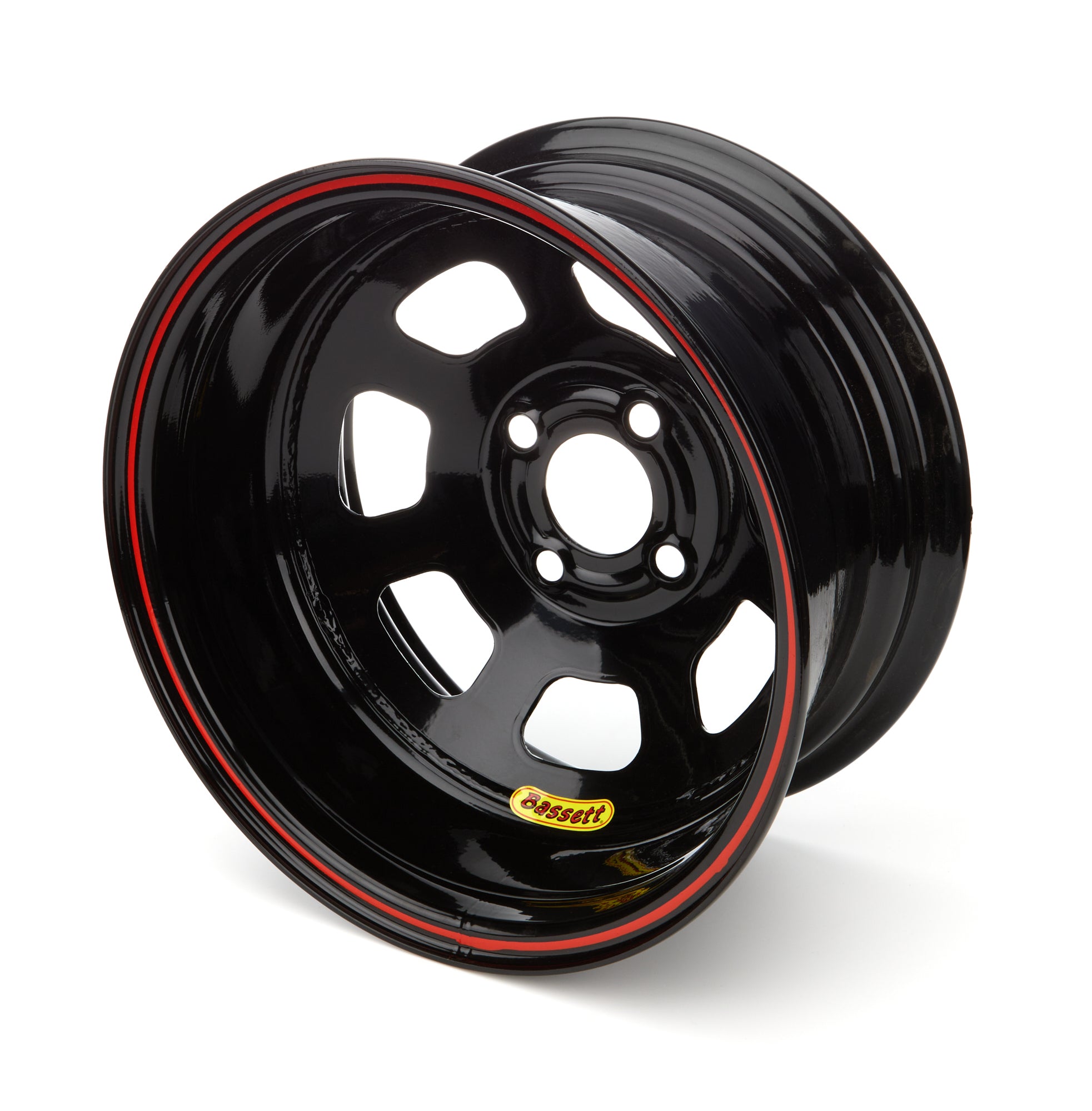Bassett Wheel Accessory Wheel 14x7 D-Hole 4x 4.25in 1in BS Black 47SP1
