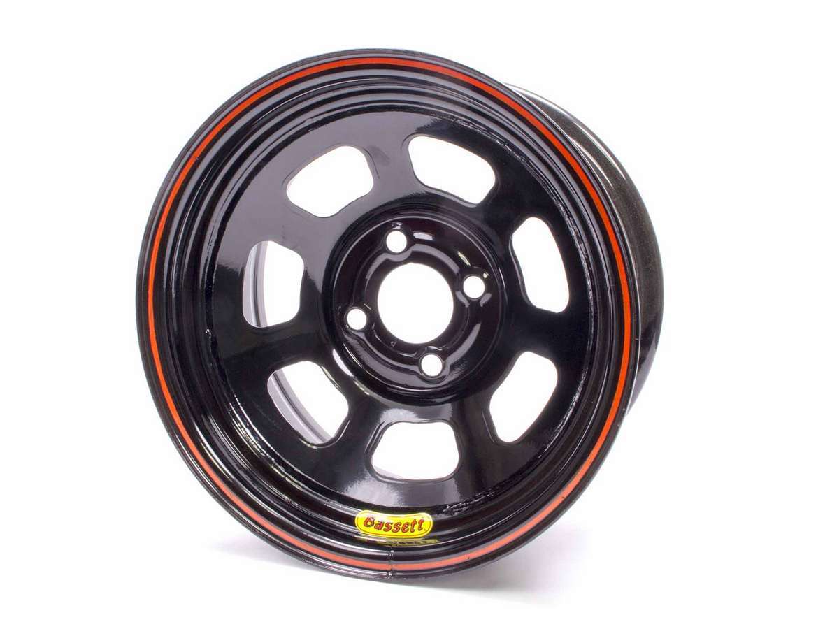 Bassett Wheel Accessory Wheel 14x7 D-Hole 4x4.25 in 3in BS Black 47SP3