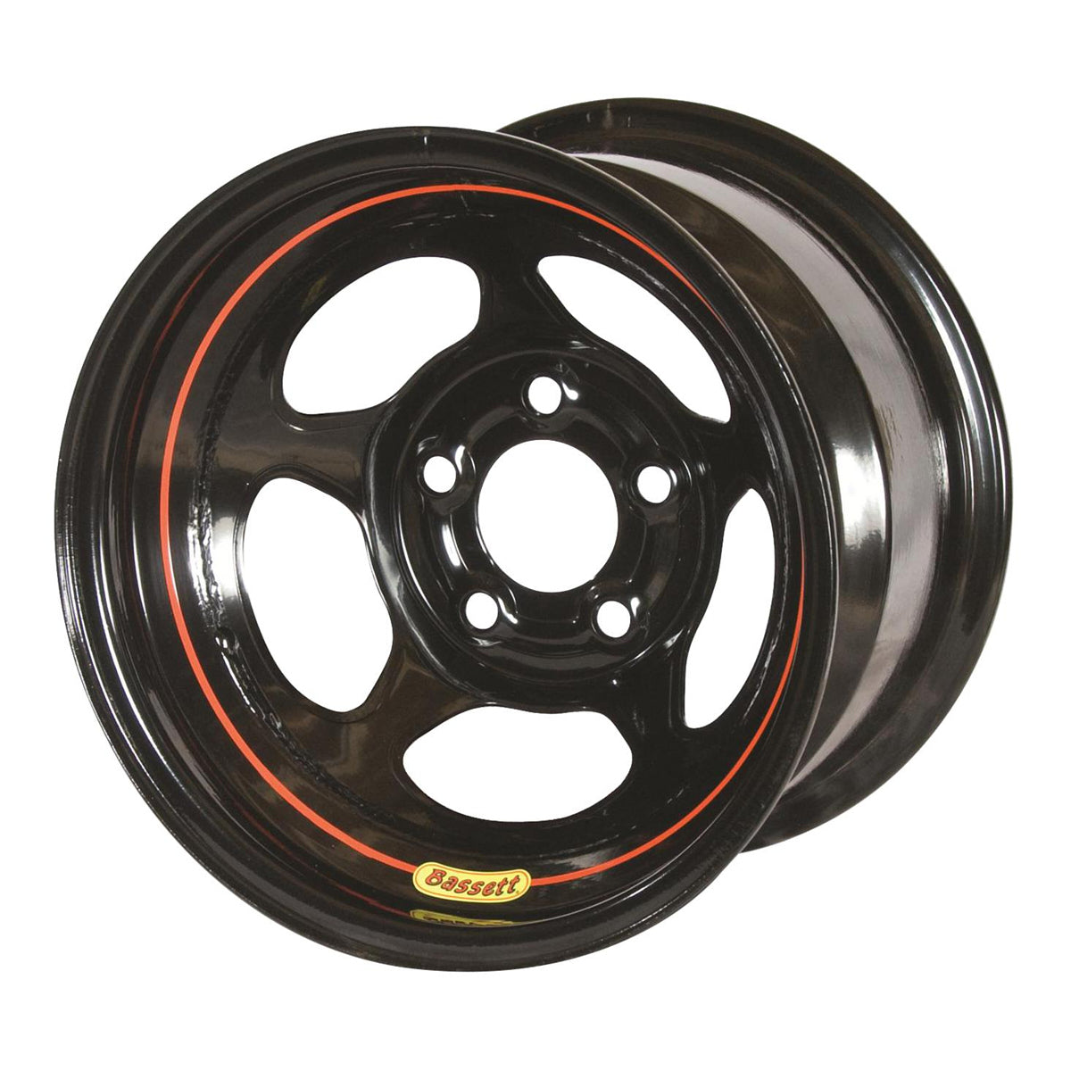 Bassett Wheel Accessory Wheel 15in x 10in 3in BS 5x5 Black Inertia 50L53