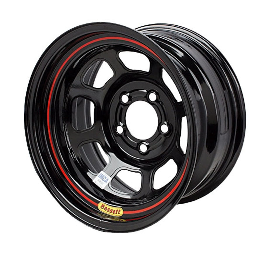 Bassett Wheel Accessory 15x7 5x100mm 3in DOT Black 57RN3