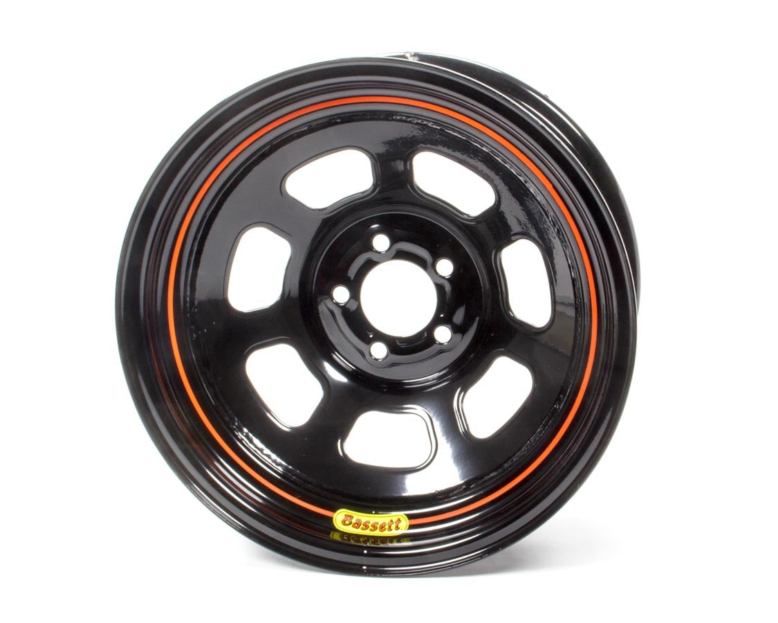 Bassett Wheel Accessory Wheel 15x7 5x100mm D- Hole 3in BS Black 57SN3