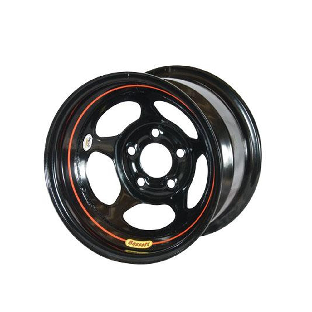 Bassett Wheel Accessory Wheel 15x8 5x5 3in Armor Edge Black 58A53W