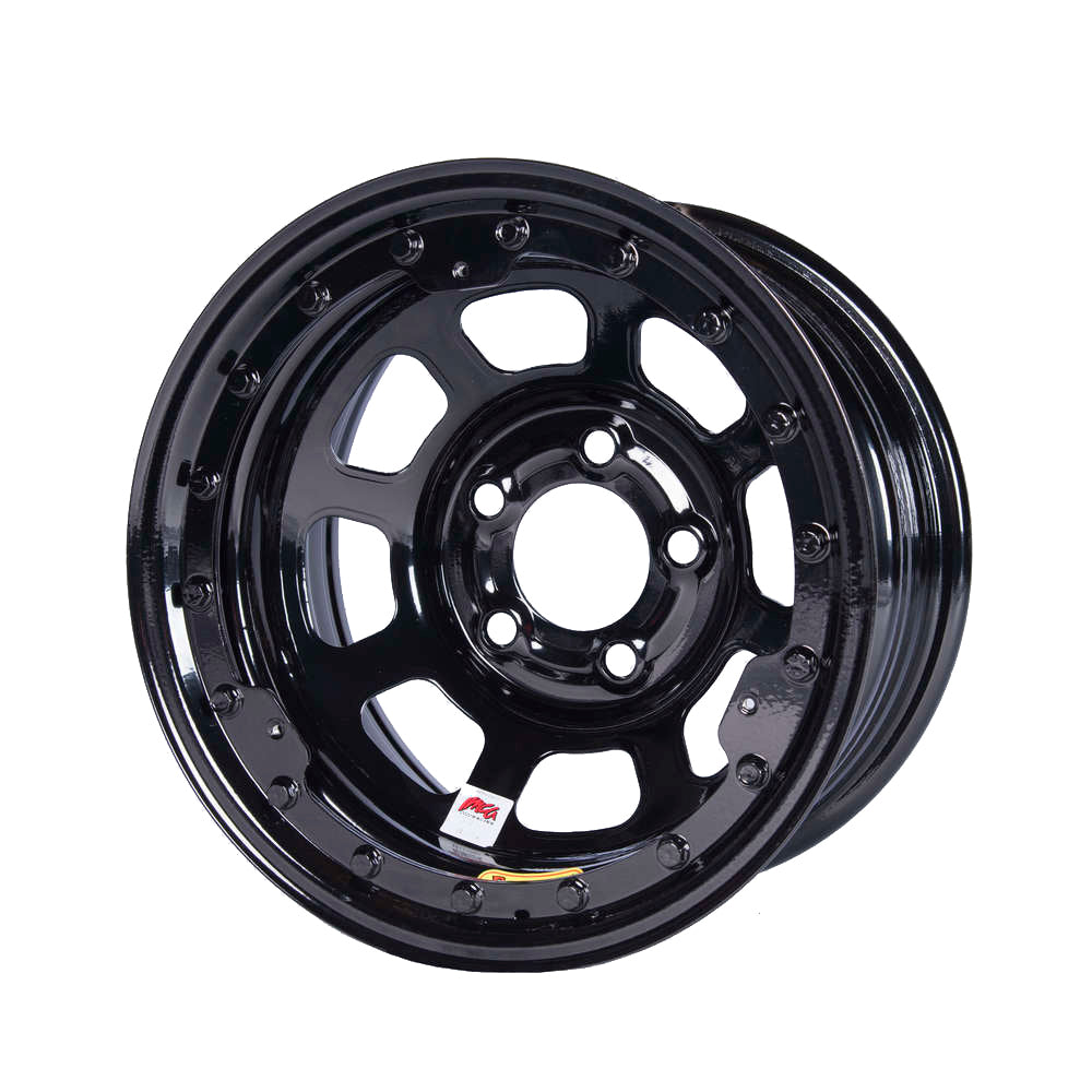 Bassett Wheel Accessory 15x8 IMCA B/Lock Wheel Black D-Hole 5x5 58D52ILK