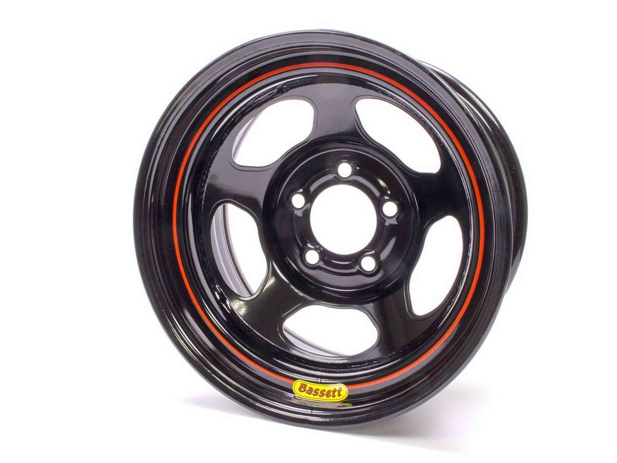 Bassett Wheel Accessory 15x8 5x4.75 Blk Inertia Armor Edge 58RC2EB