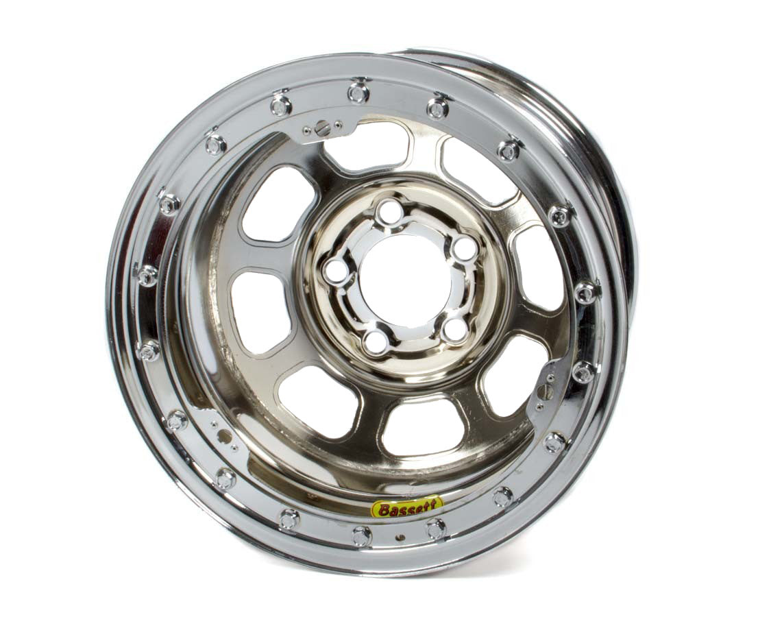 Bassett Wheel Accessory 15 x 8.75 B/L Chrome 5x5 2in BS D-Hole 59D52CLK
