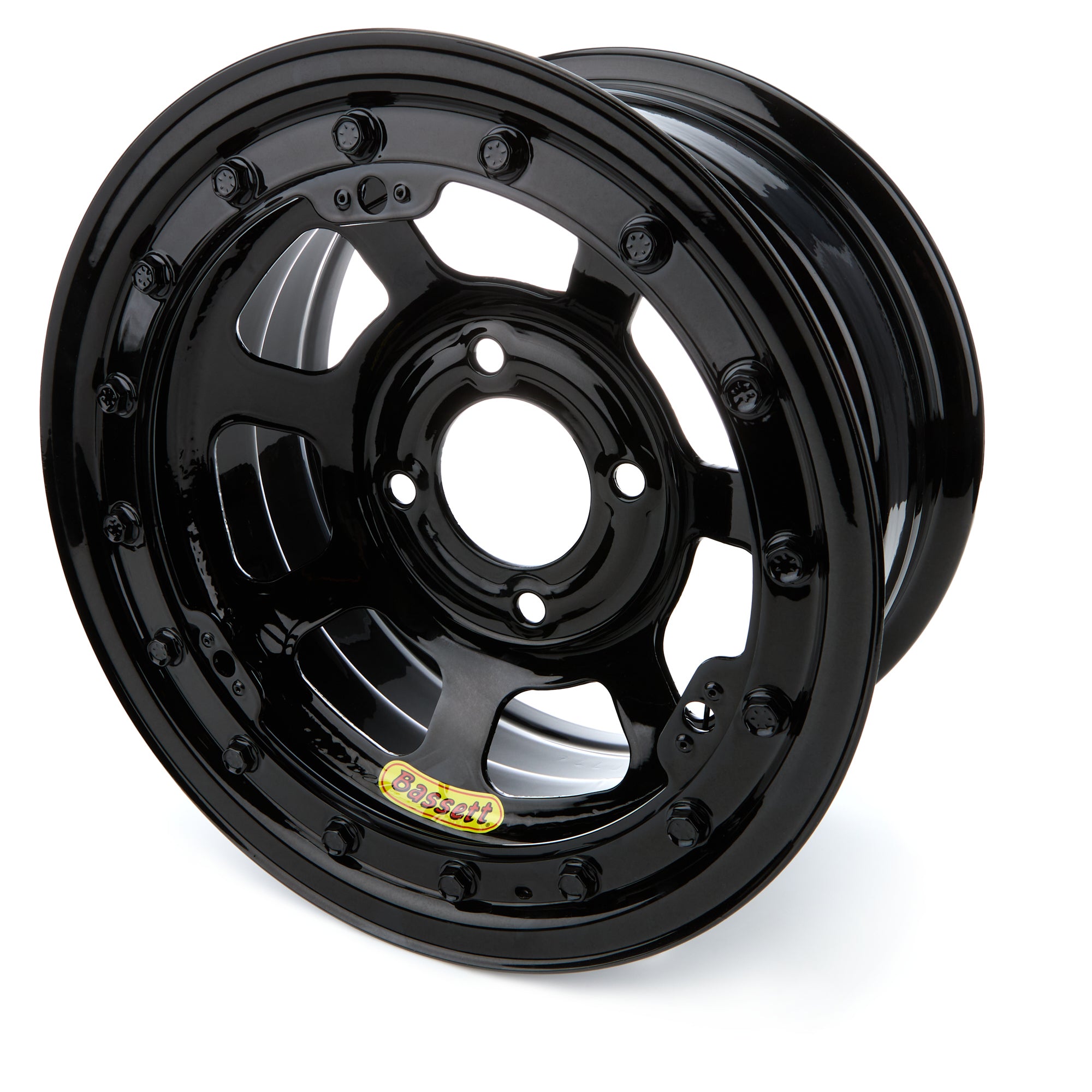Bassett Wheel Accessory Wheel 13X7 4X4.5 4in BS Black D-Hole L37ST4L