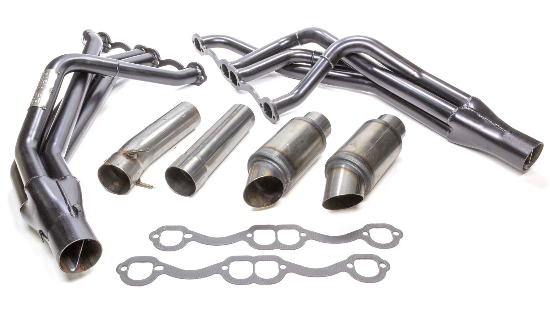 Beyea Exhaust Header SBC DLM Header 1-5/8 x 1/-3/4 Crate 2-3/4in Col DLM604-17-A