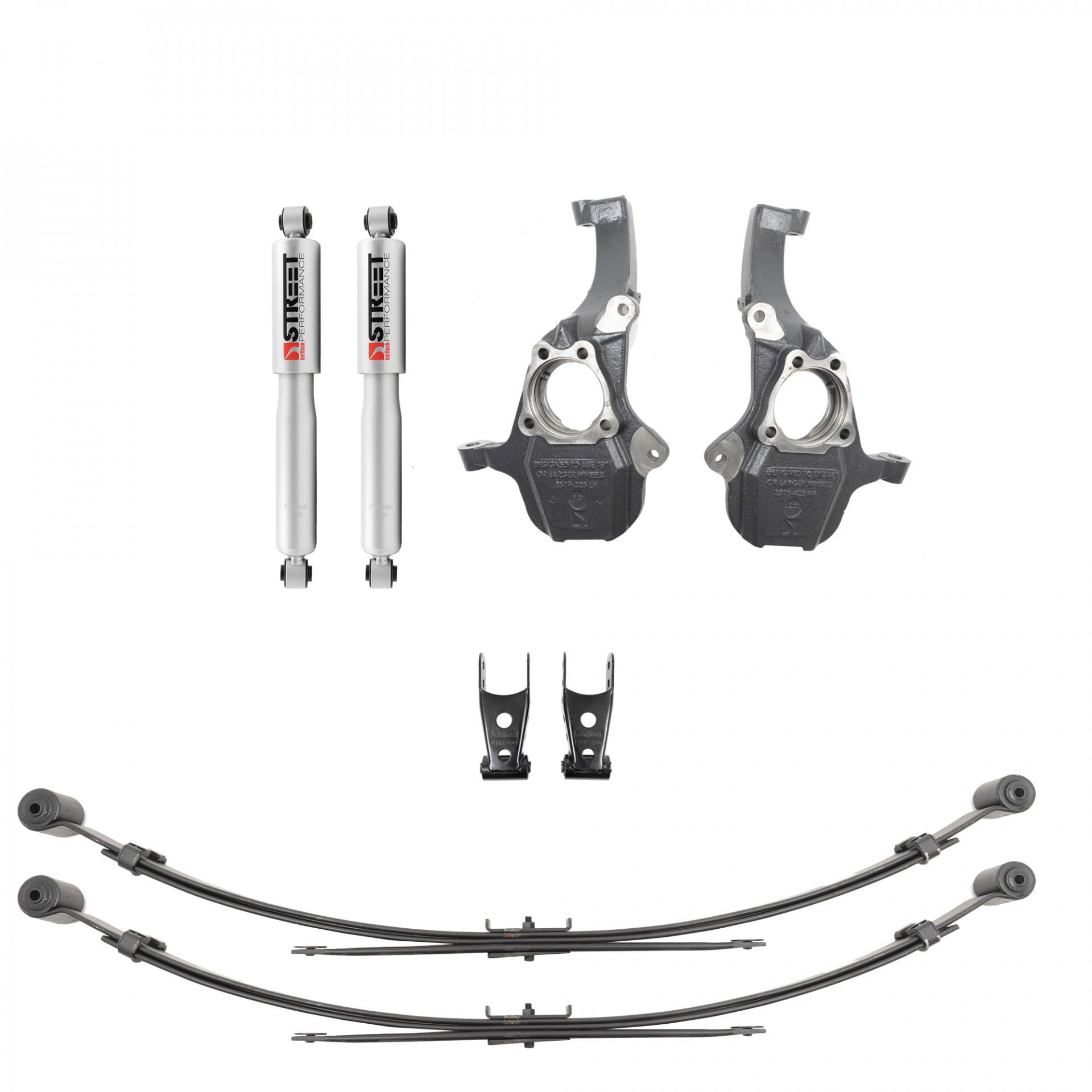 Belltech 2019-2023 GM Fullsize Truck Lowering Kit 2 in Front / 4 in Rear 350345 product image
