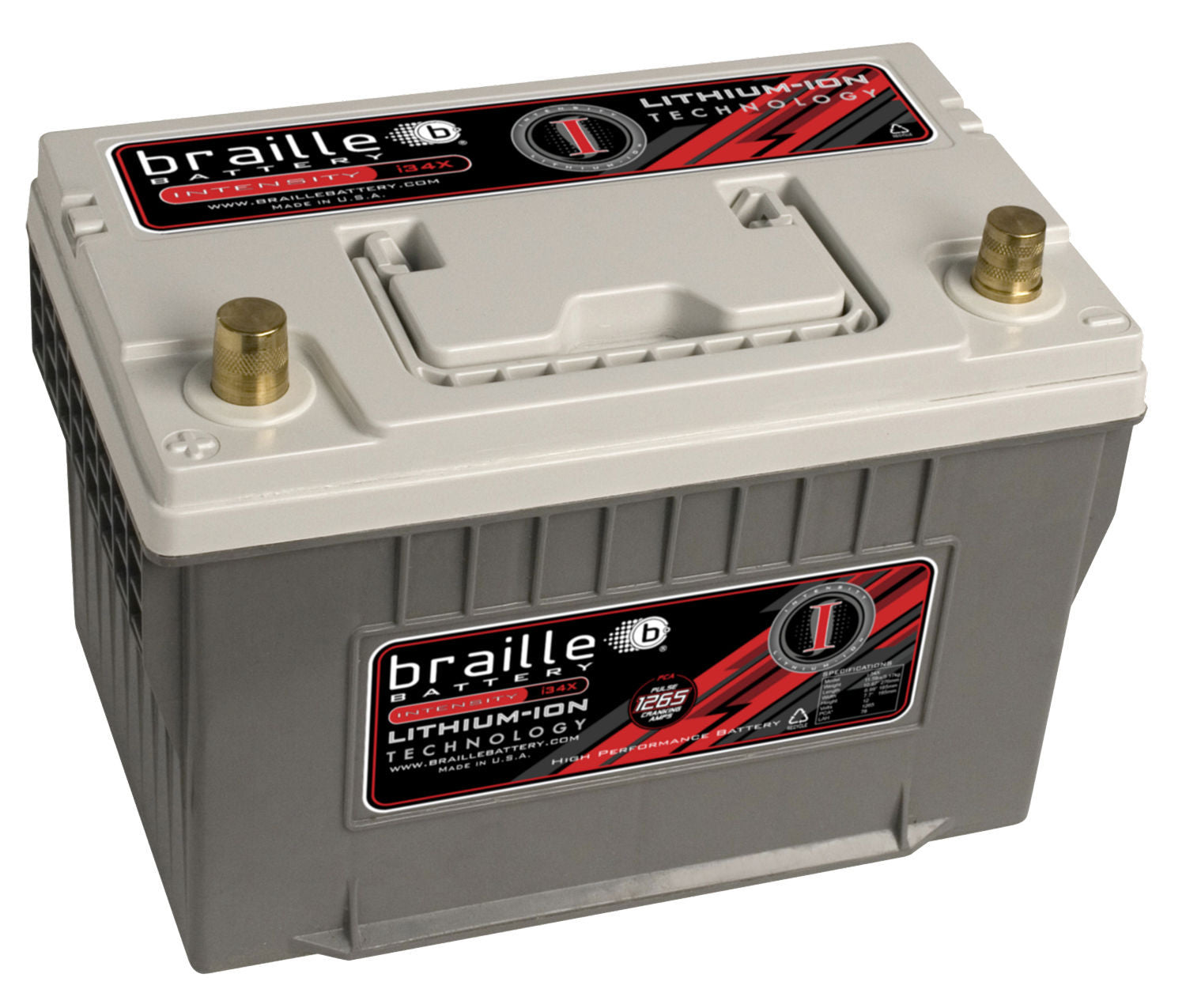Braille Battery Batteries Lithium Ion Intensity Battery 12-Volt i34X