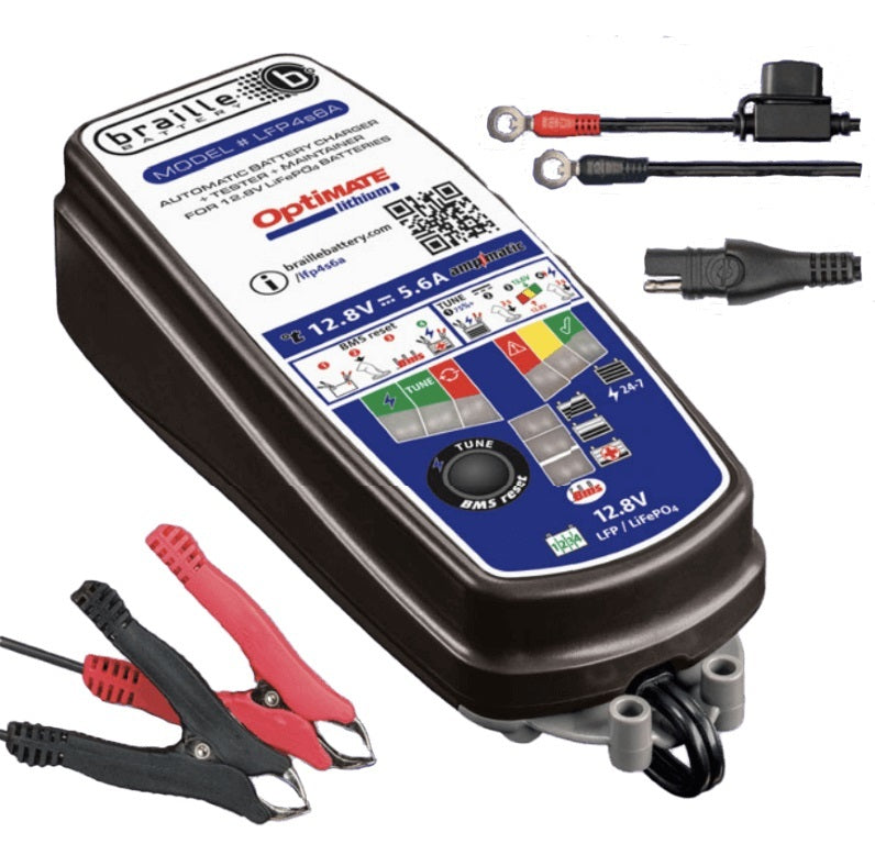 Braille Battery Battery Chargers 12-Volt Lithium Battery Charger TM393