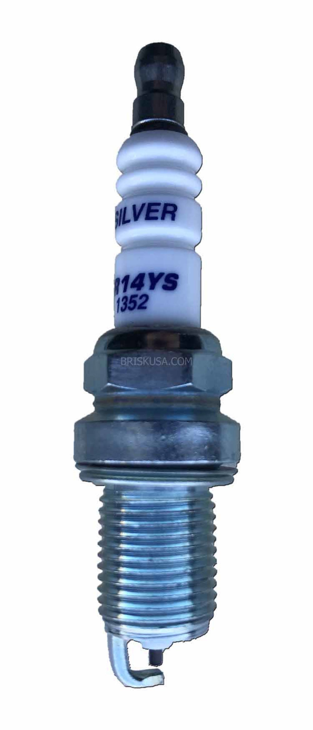 Brisk Wheel Accessory Spark Plug Silver Racing DR14YS