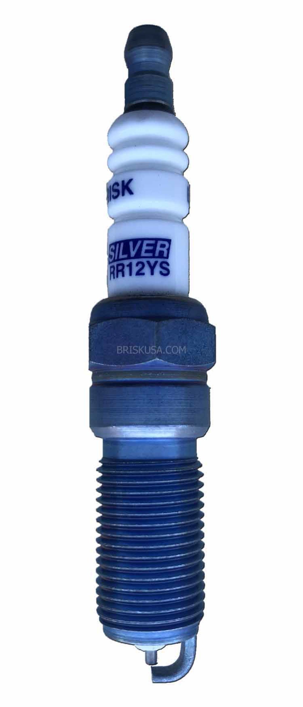 Brisk Wheel Accessory Spark Plug Silver Racing RR12YS