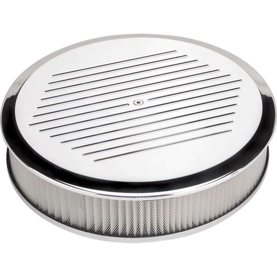 Billet Specialties Air Cleaner 14 in Round Ball Milled Polished 15820