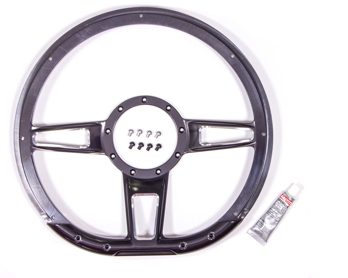 Billet Specialties Steering Wheel Formula D-Shaped 14 in Contrast BC29409