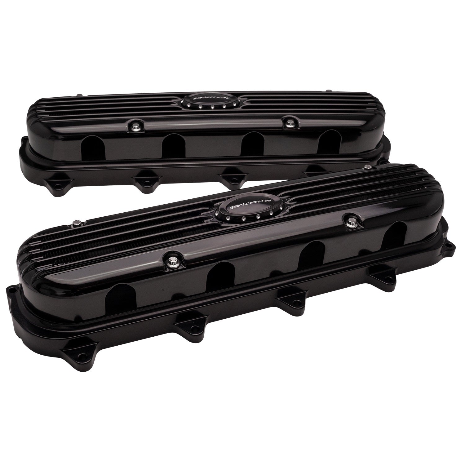 Billet Specialties Ignition Component Valve Covers Gen V LT Ribbed Black P95575