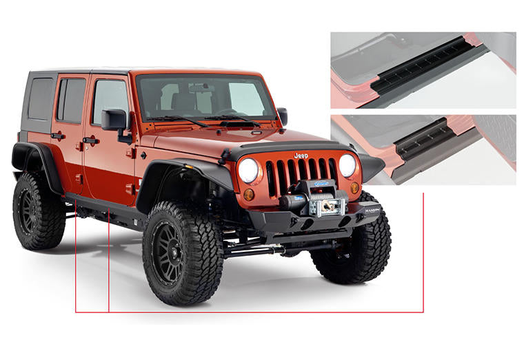 Bushwacker Body Armor 2018-2024 Jeep Wrangler 14095