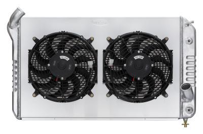 COLD-CASE Radiators 69 72 Corvette Radiator W/ 12In Dual Fan Kit Radiators CHV714A-1K