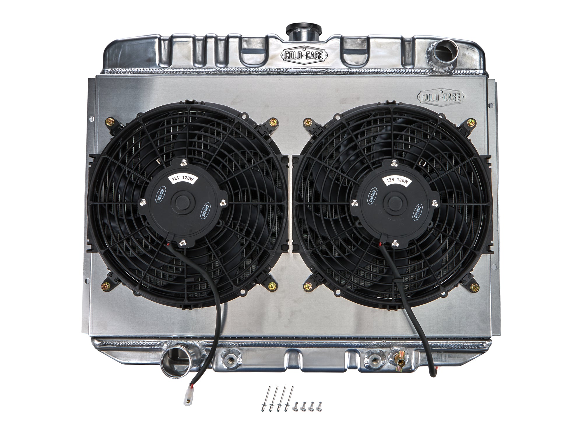 COLD-CASE Radiators 67 70 Mustang Bb 24In Ra Diator & 16 Fan Kit At Radiators FOM588AK