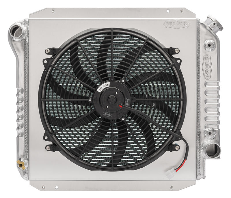 COLD-CASE Radiators 66 77 Bronco Radiator 1In Tubes 16In Fan Radiators FOT574A-1K