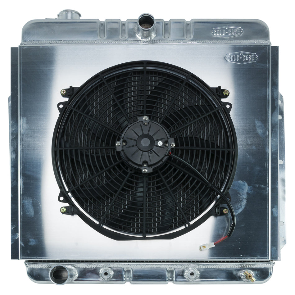 COLD-CASE Radiators 53 56 Ford F100 Radiator & 16In Fan Kit Radiators FOT576AK