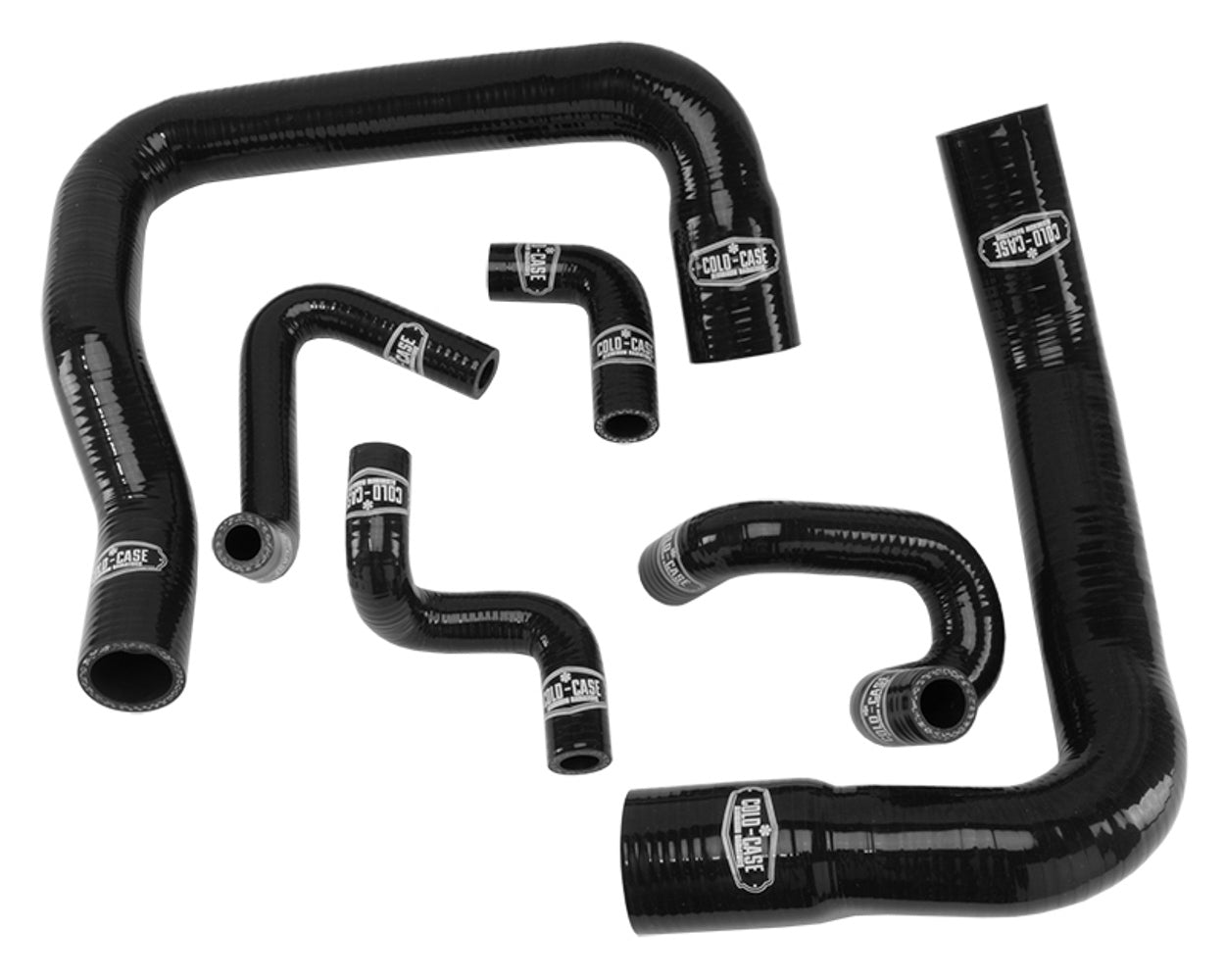 COLD-CASE Radiators 86 93 Mustang Gt Silicon E Radiator Hose Kit Complete Vehicle Hose Kits HFOR05