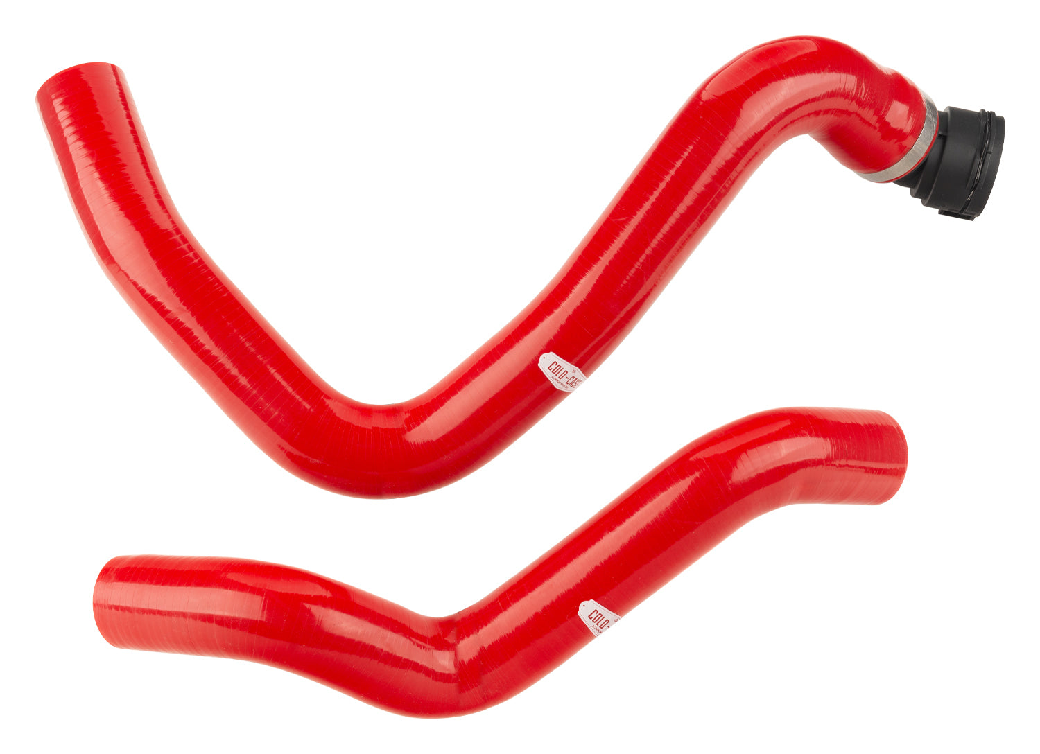 COLD-CASE Radiators 11 14 Mustang Hose Kit Red Radiator Hose HFOR30R