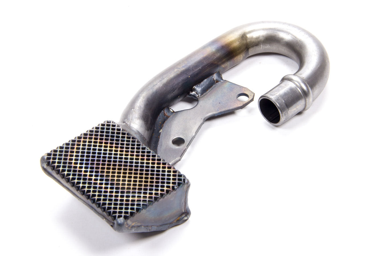 Champ Pans 1703SB Oil Pump Pickup, Press / Bolt-on, 3/4 in Inlet Tube, 7 in Deep Pan, Small Block Chevy