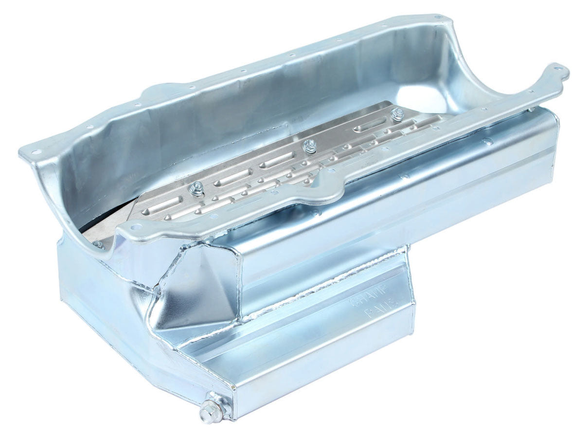 Champ Pans CP106KORB Engine Oil Pan, Rear Sump, 7 qt, 6.5 in Deep, Steel, Zinc Plated