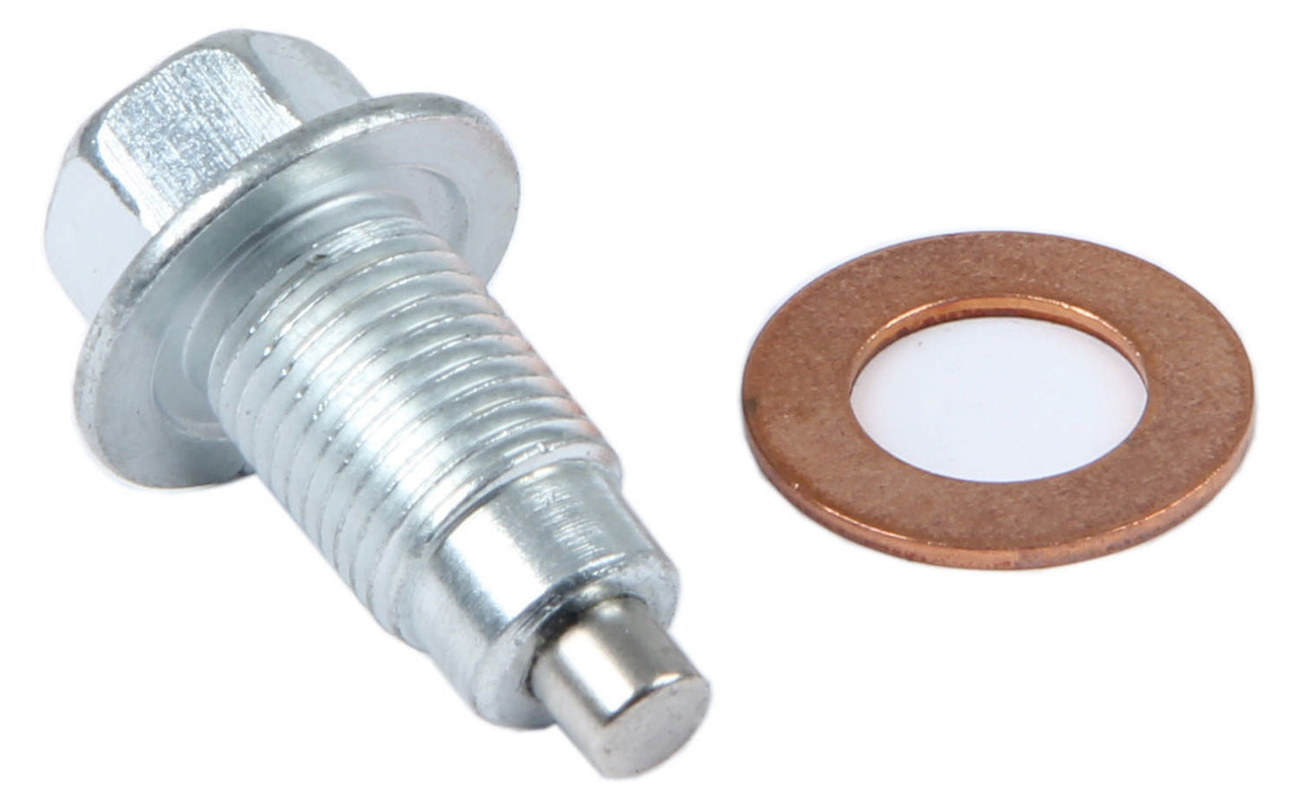 Champ Pans DP 1/2-20 in Thread, 9/16 in Hex Head, Copper Washer, Magnetic, Steel, Zinc Plated