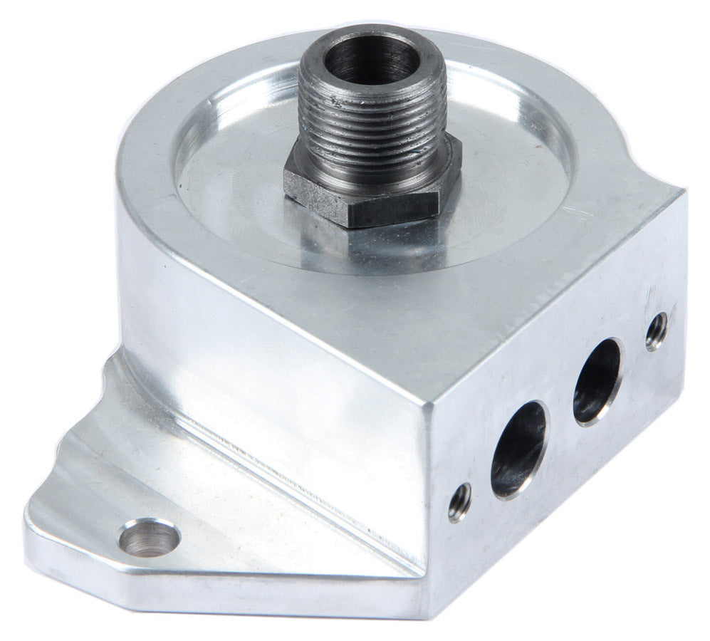 Champ Pans LS1001 Oil Cooler Adapter, Sandwich, Bolt-on, Stock Oil Filter, Aluminum, Natural