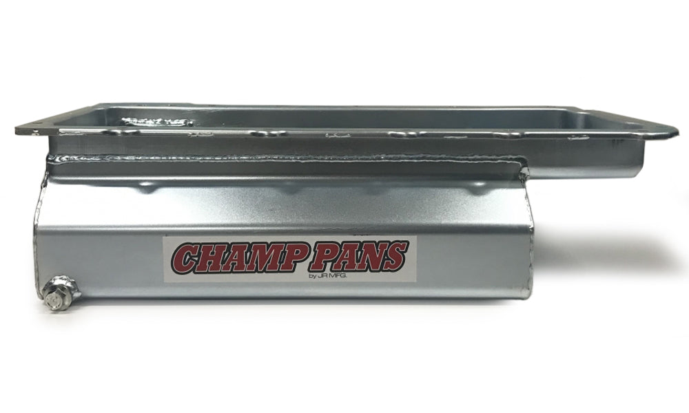 Champ Pans LS1060 Engine Oil Pan, Marine / Road Race / Street / Strip, 10 qt with Filter, 5.5 in Deep